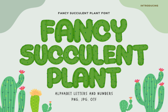 Bringing Nature Indoors: The Fancy Succulent Plant Color Font