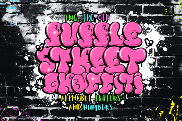 Bubble Street Graffiti: Infuse Your Designs with Urban Energy