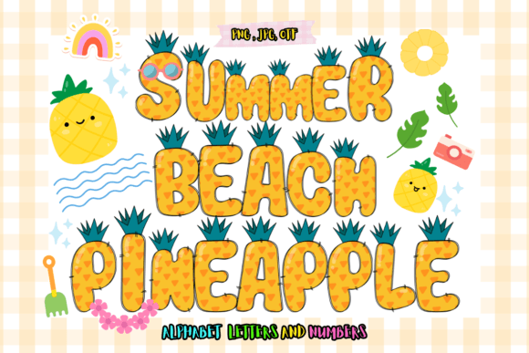 Capture the Season: Designing with the Summer Beach Pineapple Typeface