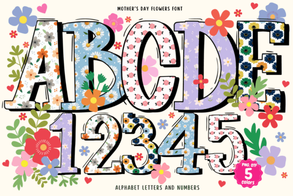 Celebrate Mom with the Mother's Day Flowers Typeface