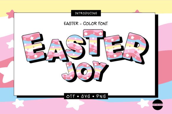 Easter Joy: A Color Font for Vibrant Design