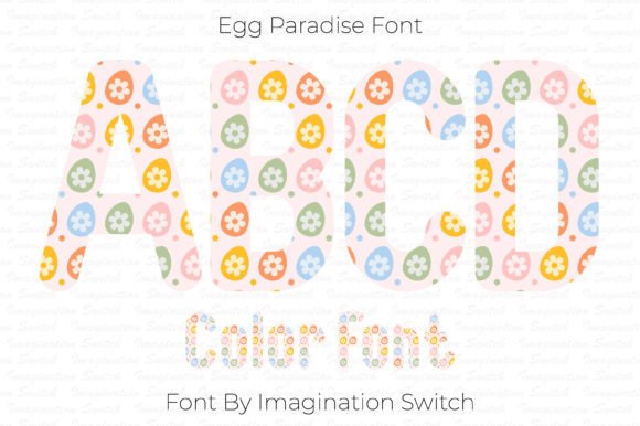 Egg Paradise: A Colorful Creative Font for Vibrant Projects