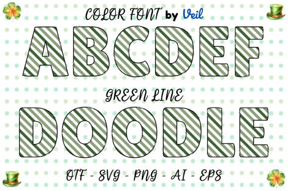 Green Line: A Creative Font for Playful and Artistic Design