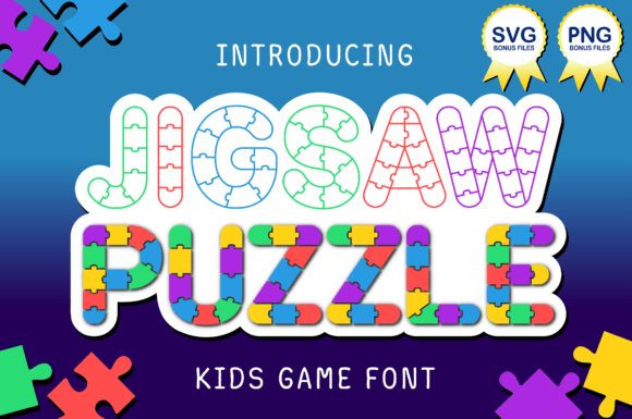 Jigsaw Puzzle Font: Connecting Creativity with Playful Typography