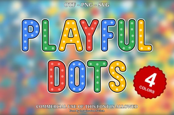 Playful Dots: A Creative Font for Vibrant Design Projects