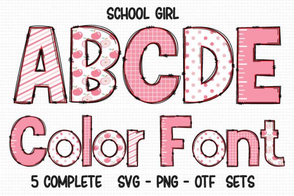 School Girl: The Playful Color Font for Kids' Projects