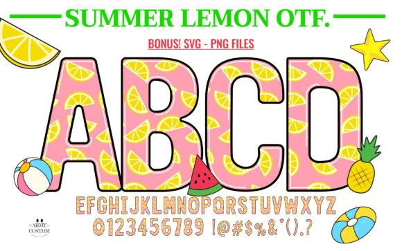 Summer Lemon: The Creative Font for Your Boldest Projects