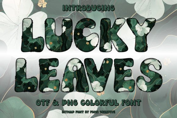 Transform Your Designs with the Lucky Leaves Creative Font