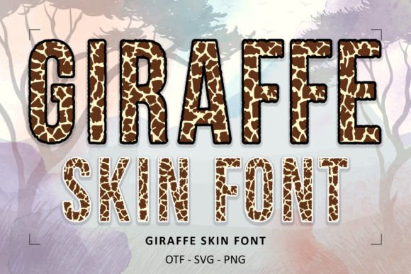 Unleashing Safari-Inspired Style with Giraffe Skin Font