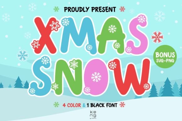 Xmas Snow: A Festive Typeface for Holiday Designs
