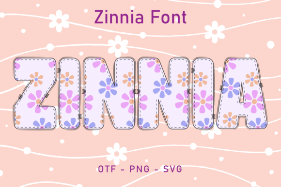 Zinnia Font: A Hand-Drawn Color Font for Creative Projects